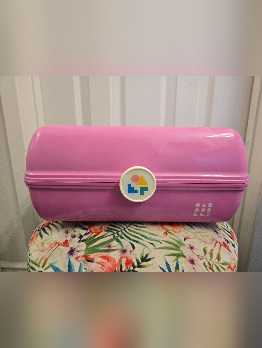 Vintage Caboodles Make Up Case Model 5626 Pink Travel Case Mirror Vanity